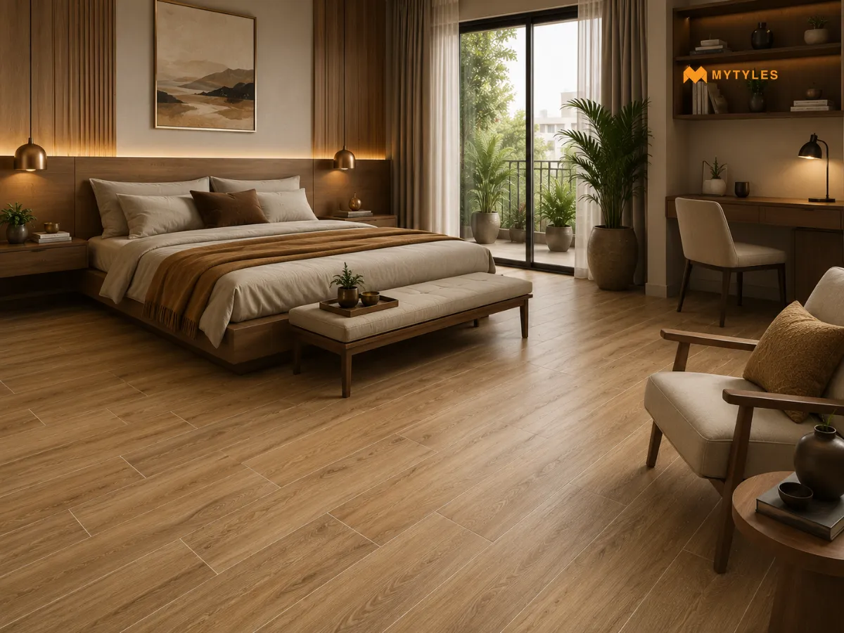 Wood-Look Vitrified Planks for Warmth Without the Worry
